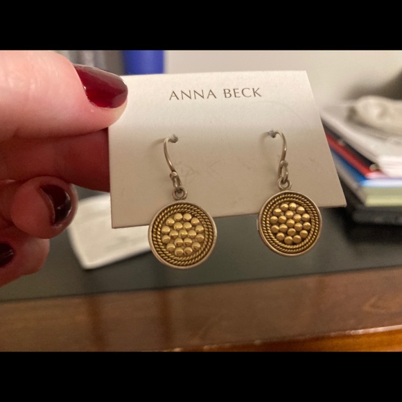 Anna Beck Small Disc Earrings. NWOT. - Picture 3 of 6